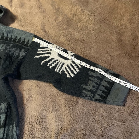 Ruminahui 80’s Wool Hooded Black/Grey/White Jacket XL Unisex - Picture 7 of 10